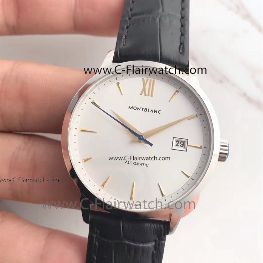 Swiss Quality Mont Blanc Meisterstuck Heritage Watch White Dial